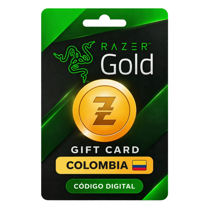TRazer Gold Colombia gift card digital con código para la región Colombia